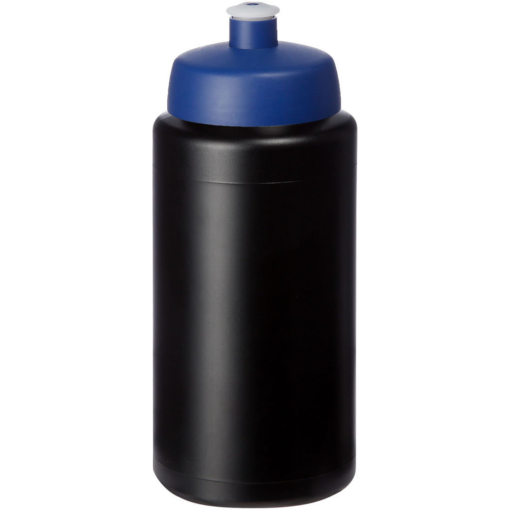 Бутылка спортивная Baseline Plus grip , цвет сплошной черный, cиний