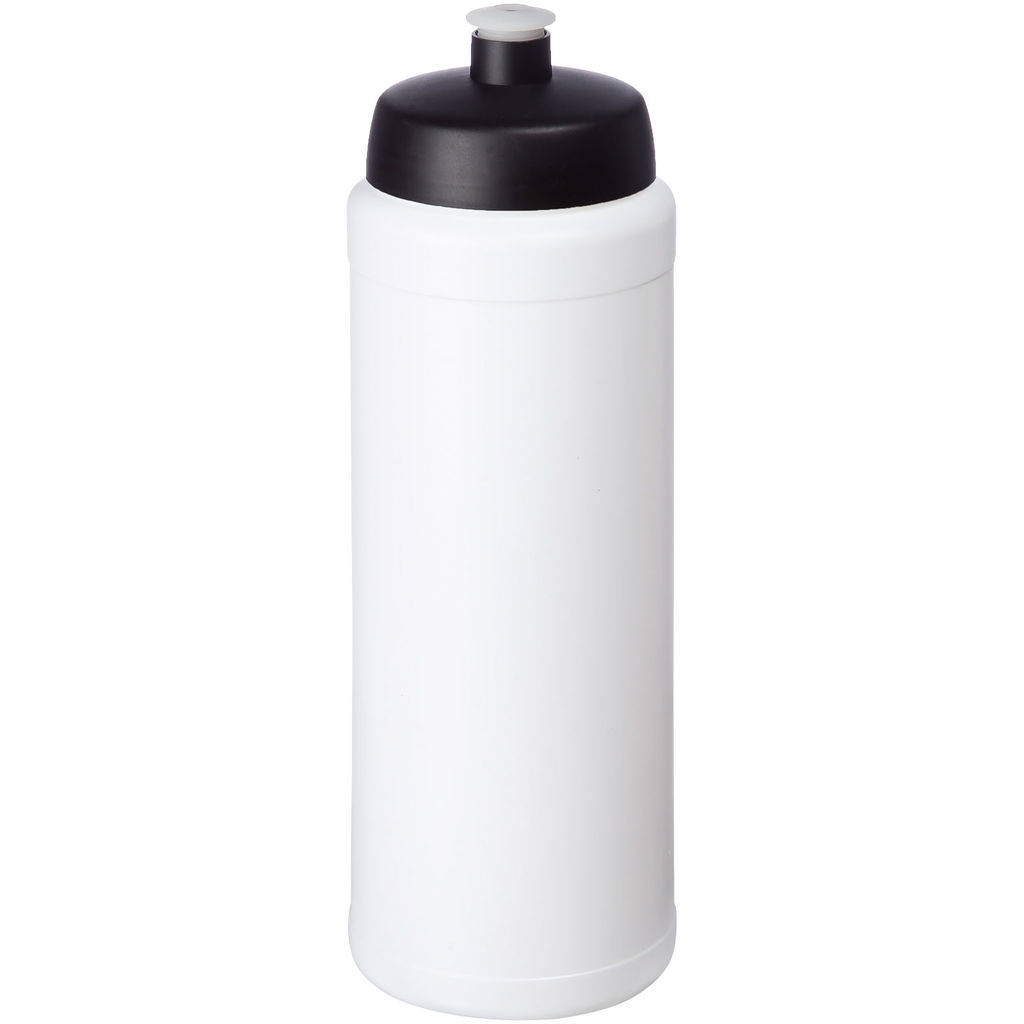 Бутылка спортивная Baseline Plus grip , цвет белый, сплошной черный