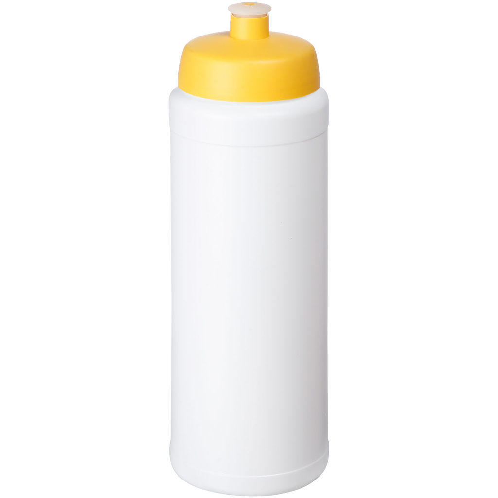 Бутылка спортивная Baseline Plus grip , цвет белый, желтый
