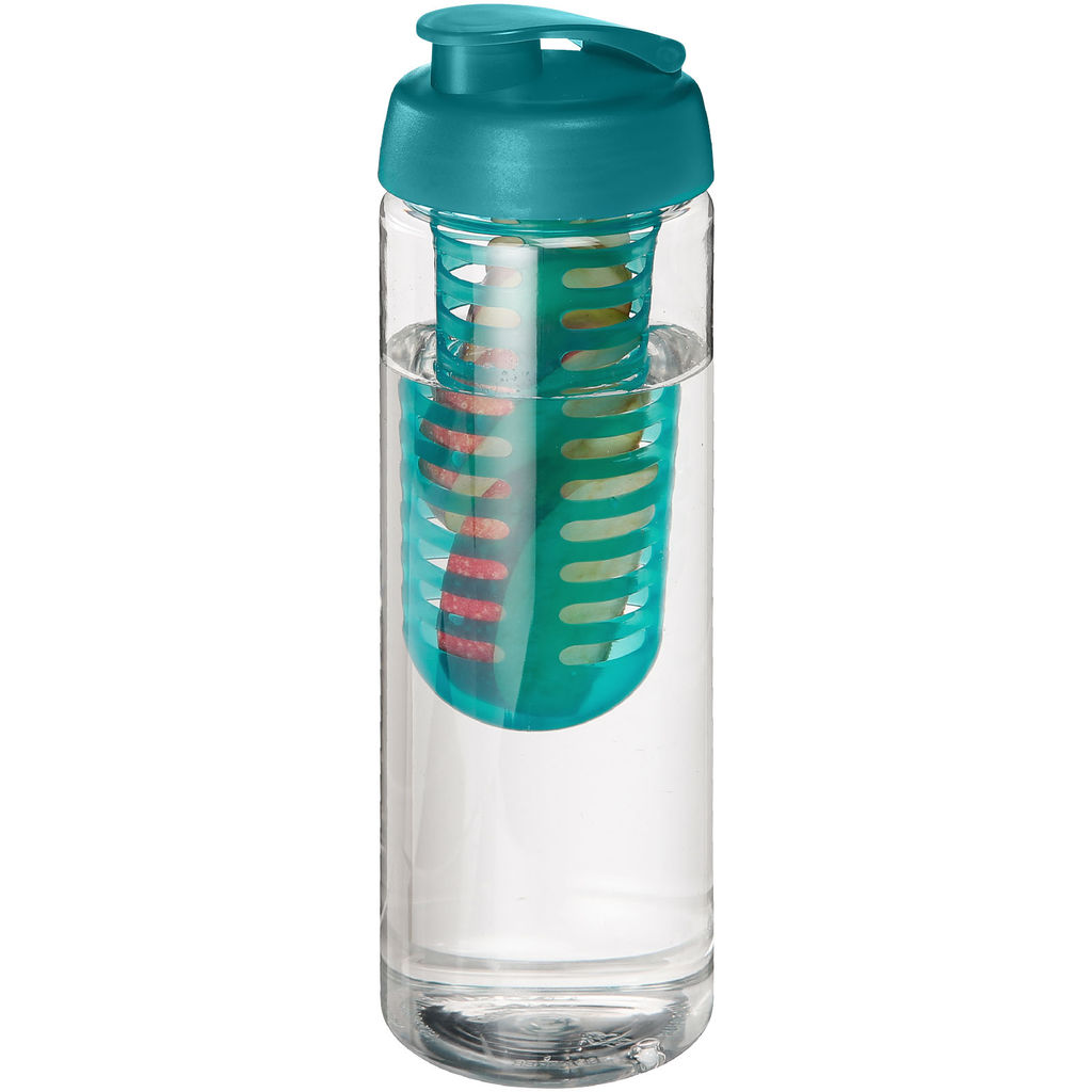 Бутылка H2O Treble , колір прозорий, колір морської хвилі