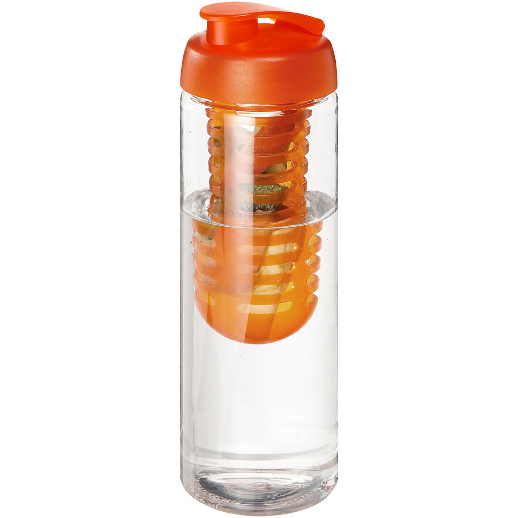 Бутылка H2O Treble , колір прозорий, помаранчевий