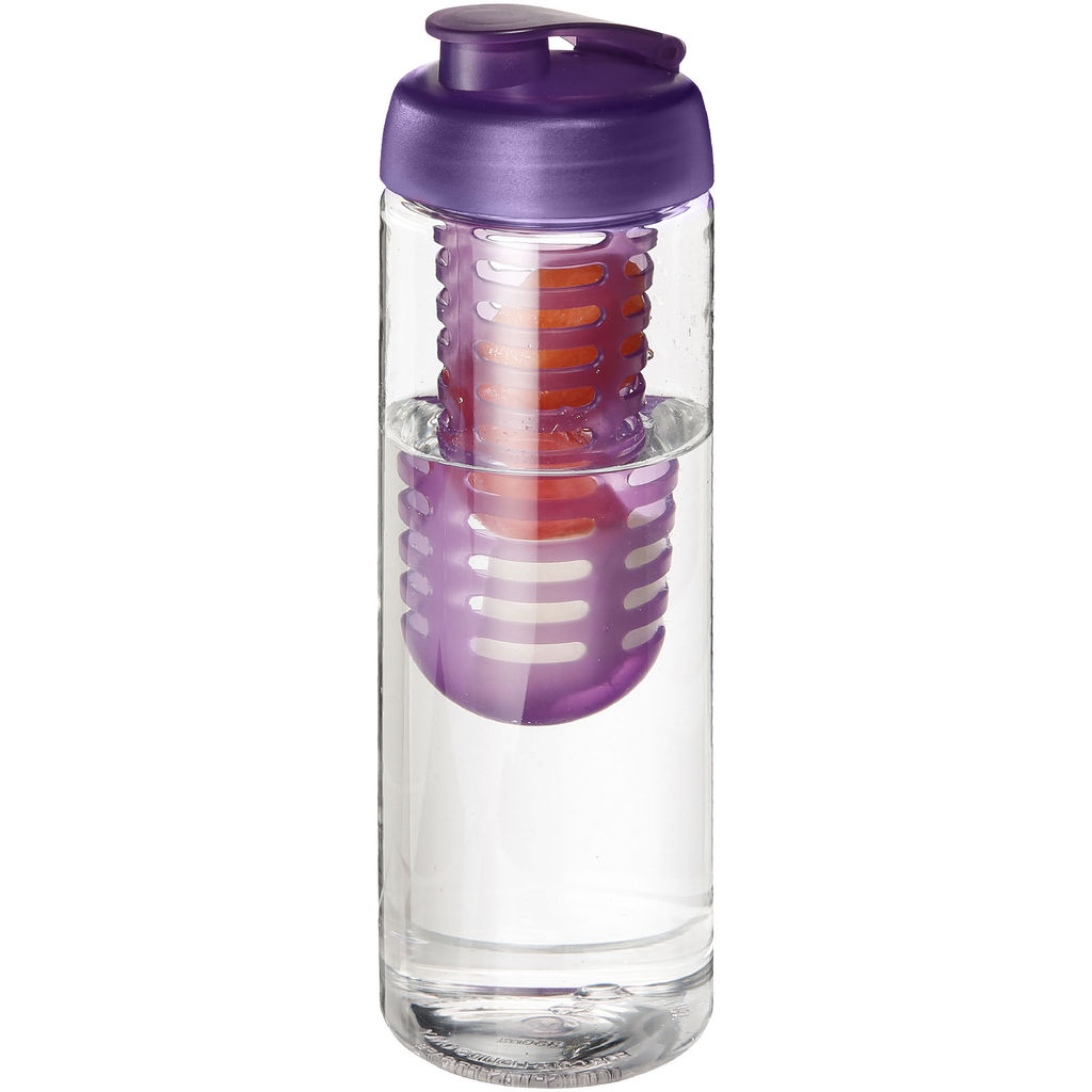 Бутылка H2O Treble , колір прозорий, пурпурний