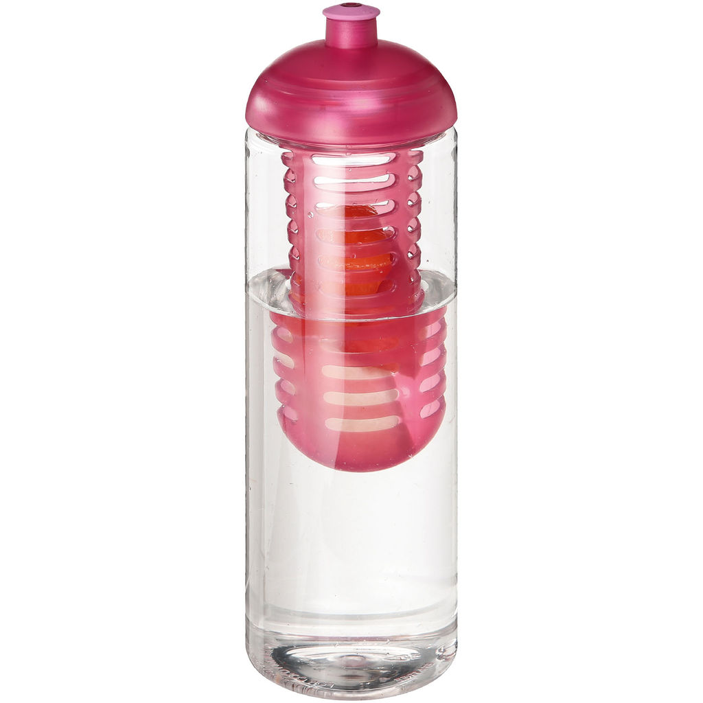 Бутылка H2O Treble , колір прозорий, рожевий