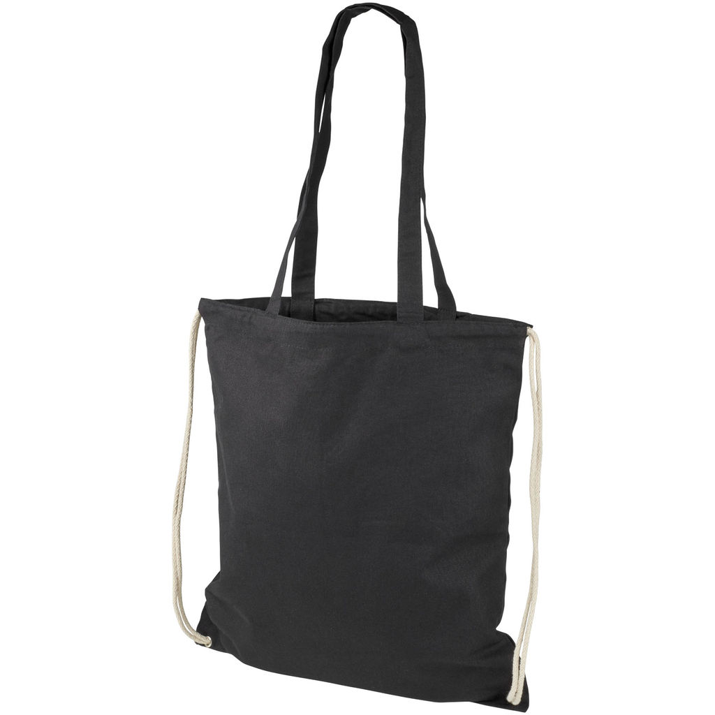 Рюкзак зі шнурком Eliza , колір суцільний чорний
