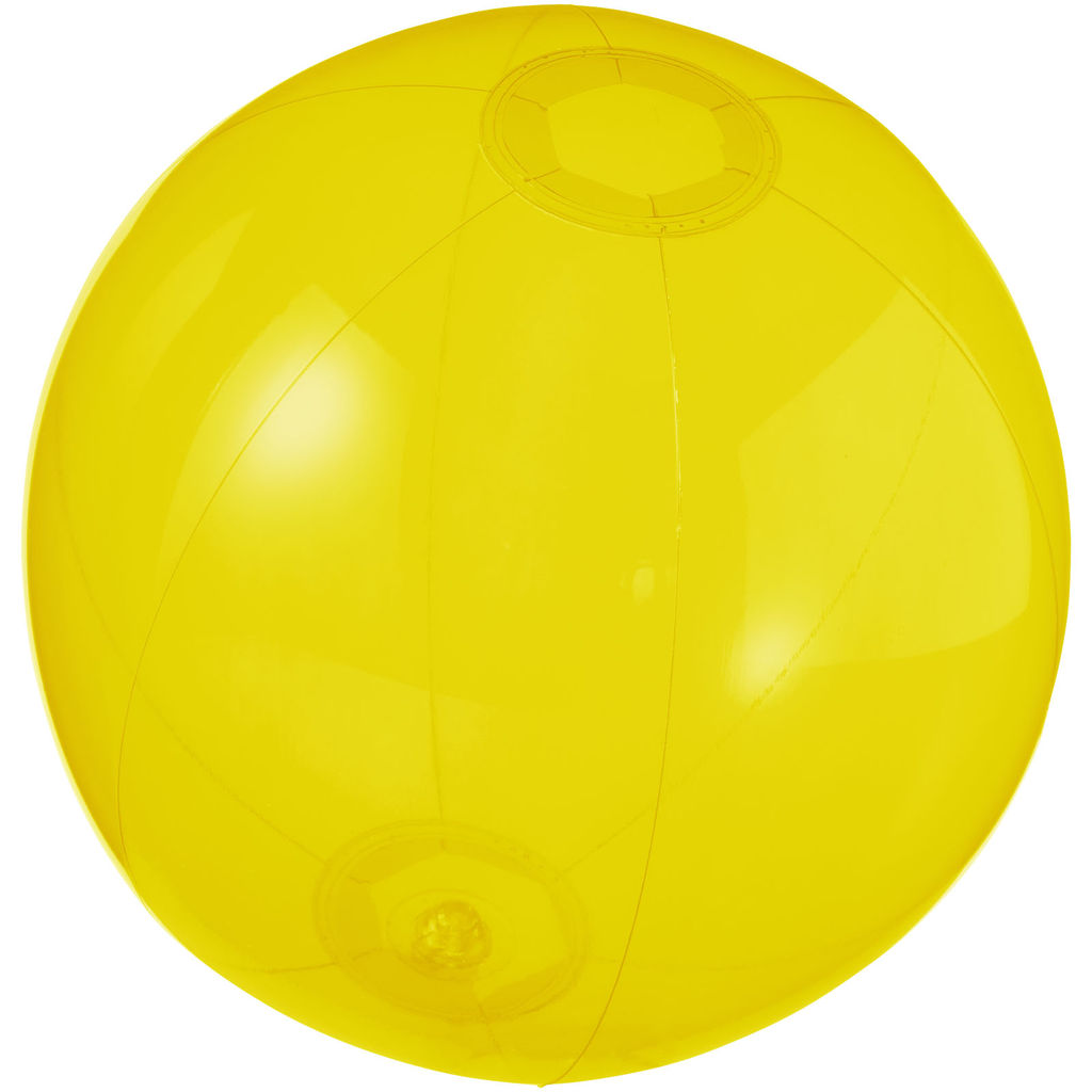 Мяч пляжный Ibiza, цвет желтый прозрачный