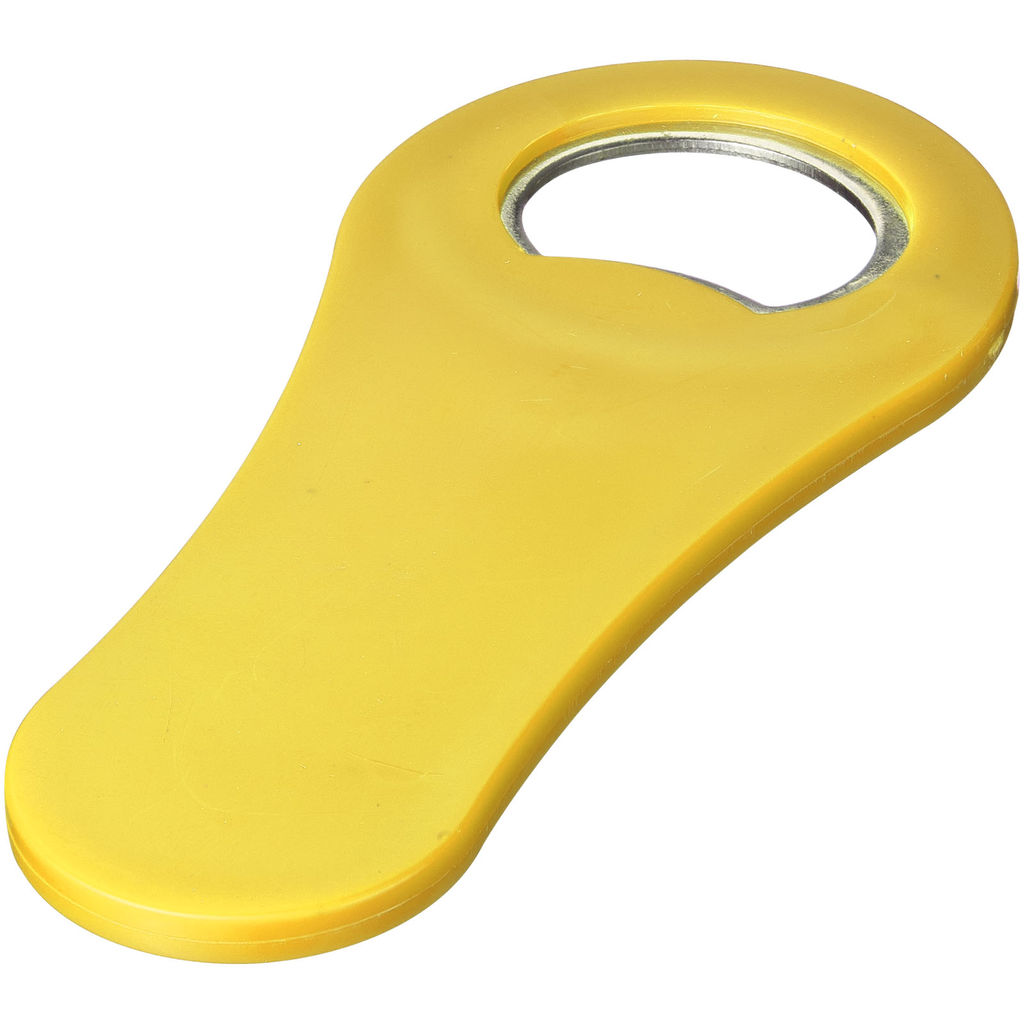 Відкривачка магнітна для пляшок Rally, колір жовтий