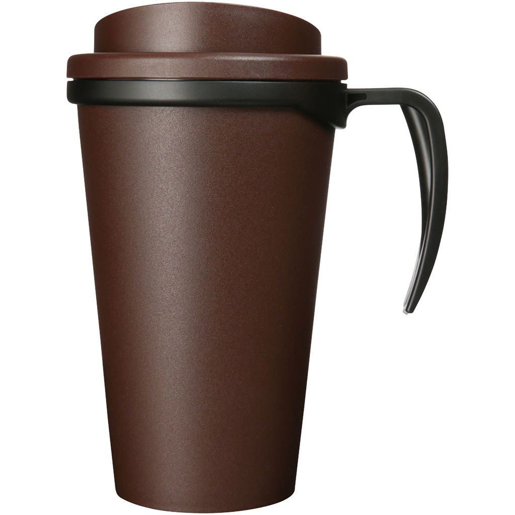 Термокружка Americano Grande, колір коричневий, суцільний чорний - 21000429- Фото №4 Термокружка Americano Grande, колір коричневий, суцільний чорний - 21000429- Фото №4