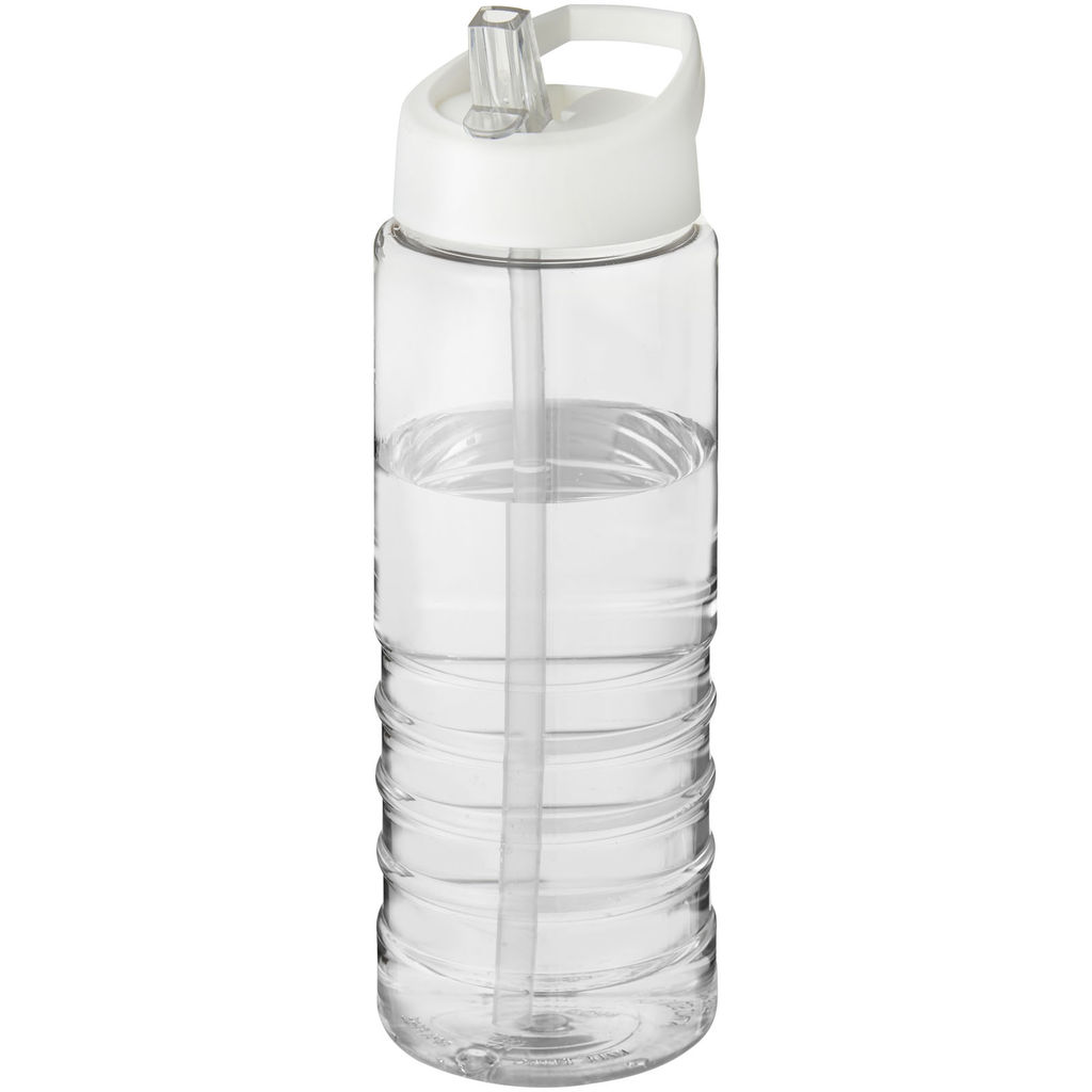 Бутылка спортивная H2O Treble , цвет прозрачный, белый