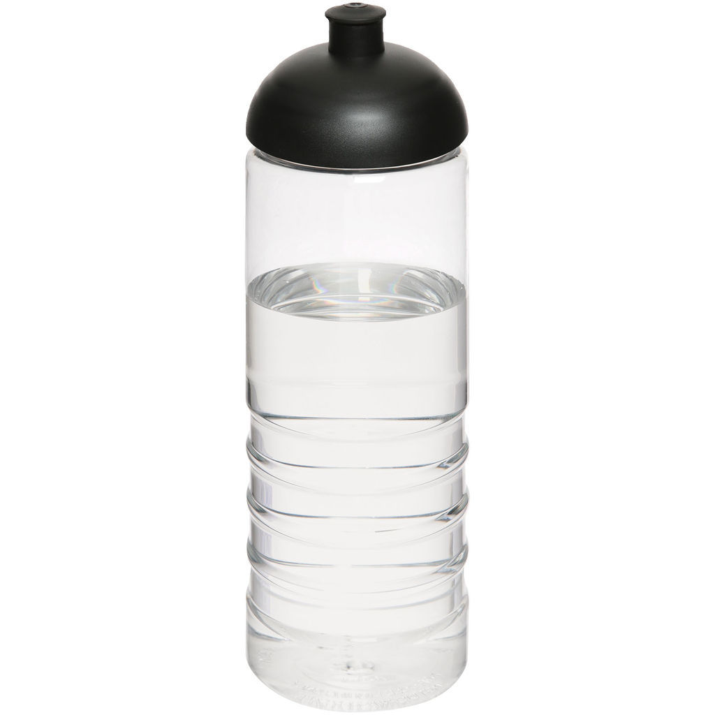 Бутылка спортивная H2O Treble , цвет прозрачный, сплошной черный