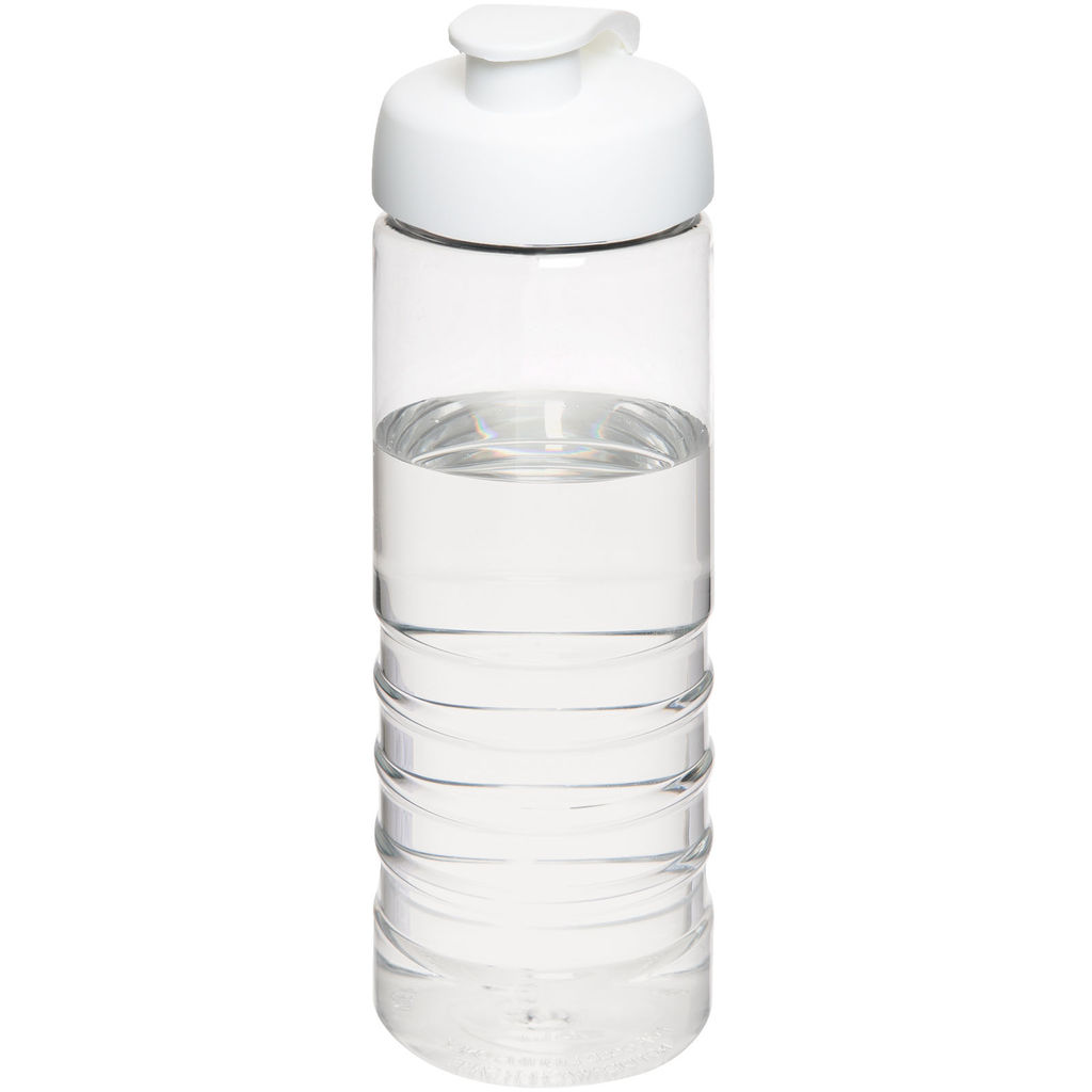 Пляшка спортивна H2O Treble , колір прозорий, білий
