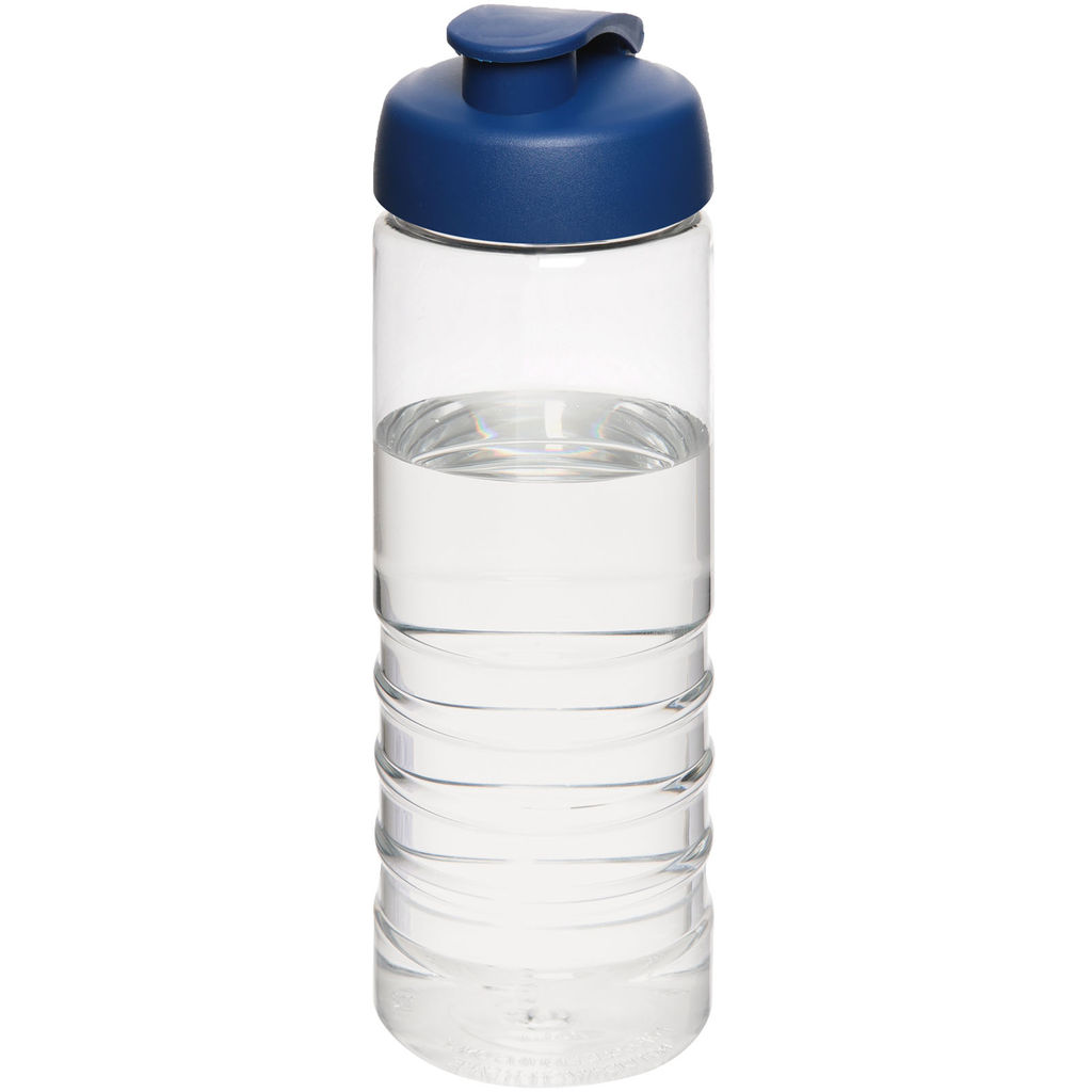 Пляшка спортивна H2O Treble , колір прозорий, синій