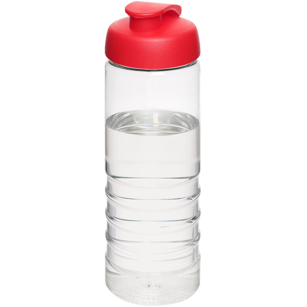 Пляшка спортивна H2O Treble , колір прозорий, червоний