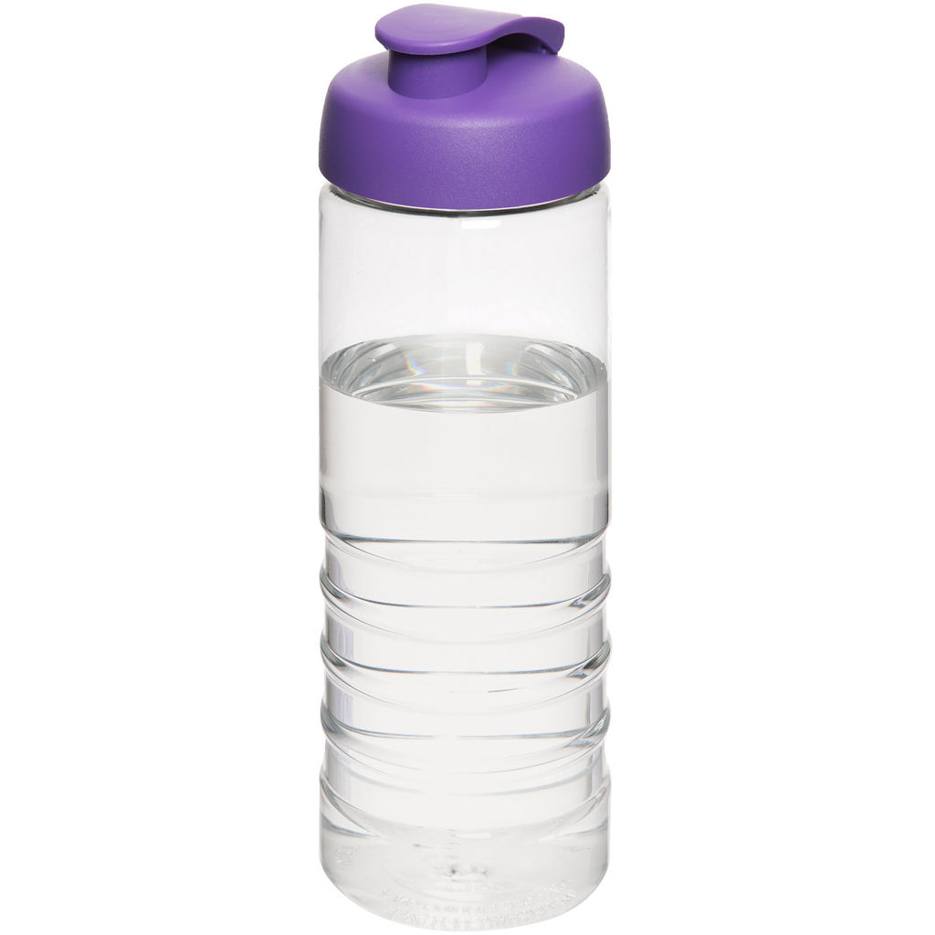Бутылка спортивная H2O Treble , цвет прозрачный, пурпурный