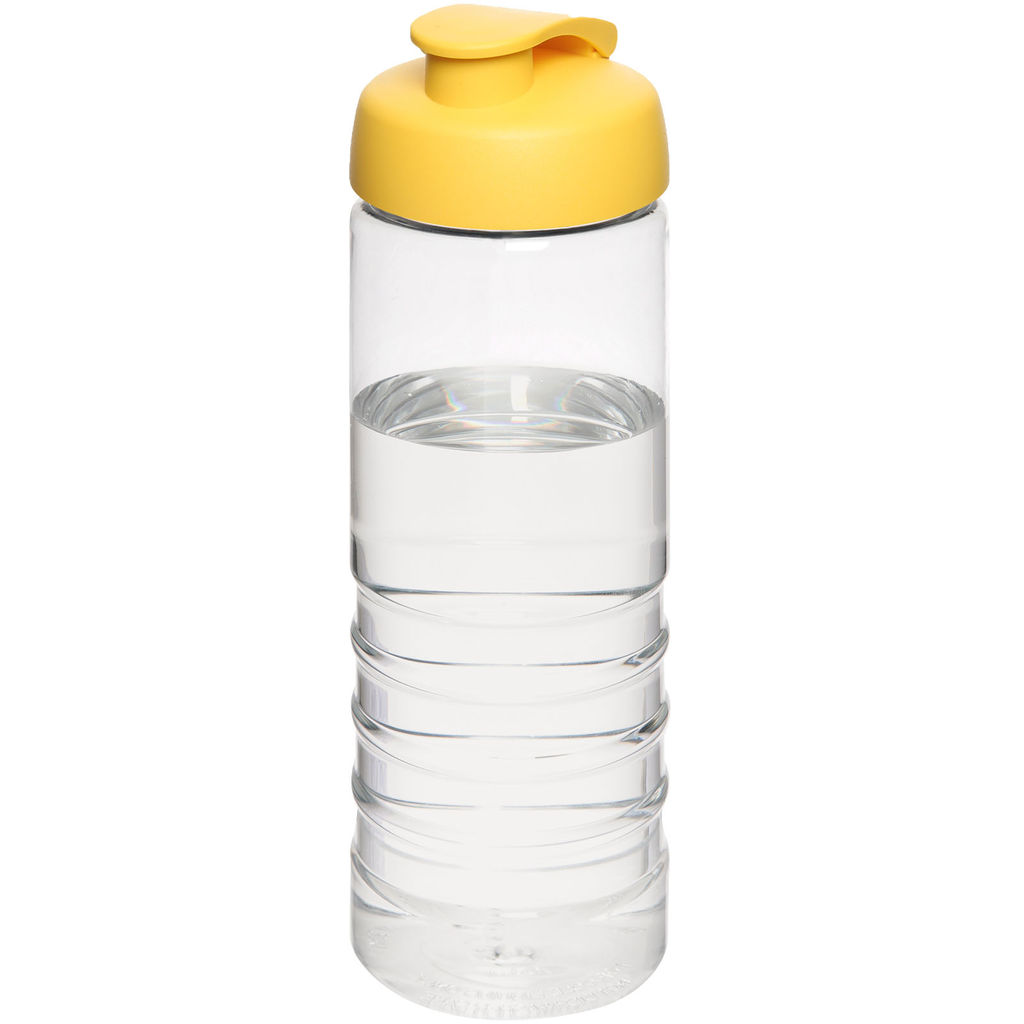 Пляшка спортивна H2O Treble , колір прозорий, жовтий