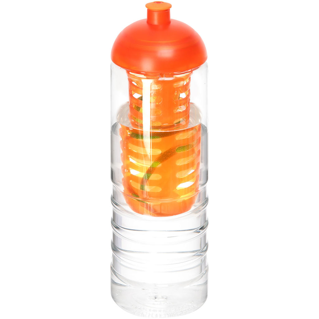 Бутылка H2O Treble , цвет прозрачный, оранжевый