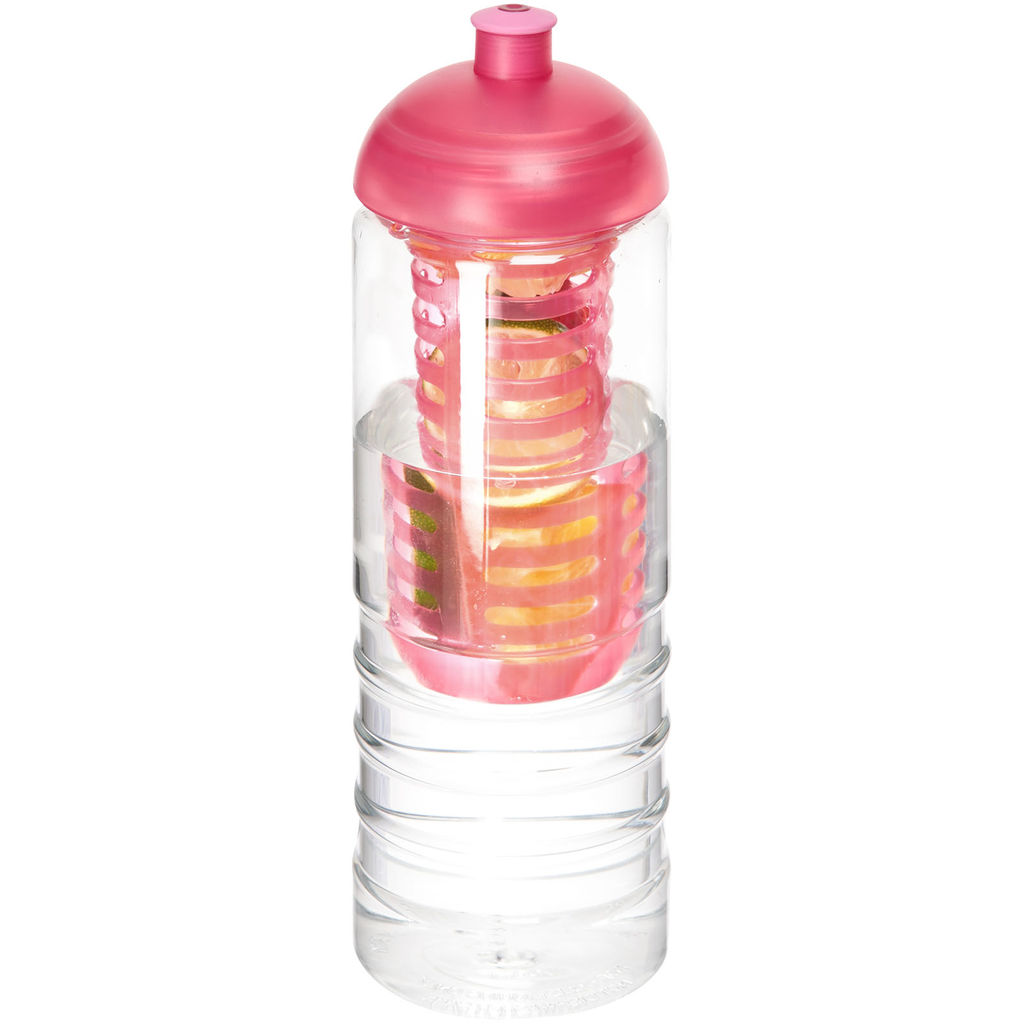 Бутылка H2O Treble , цвет прозрачный, розовый