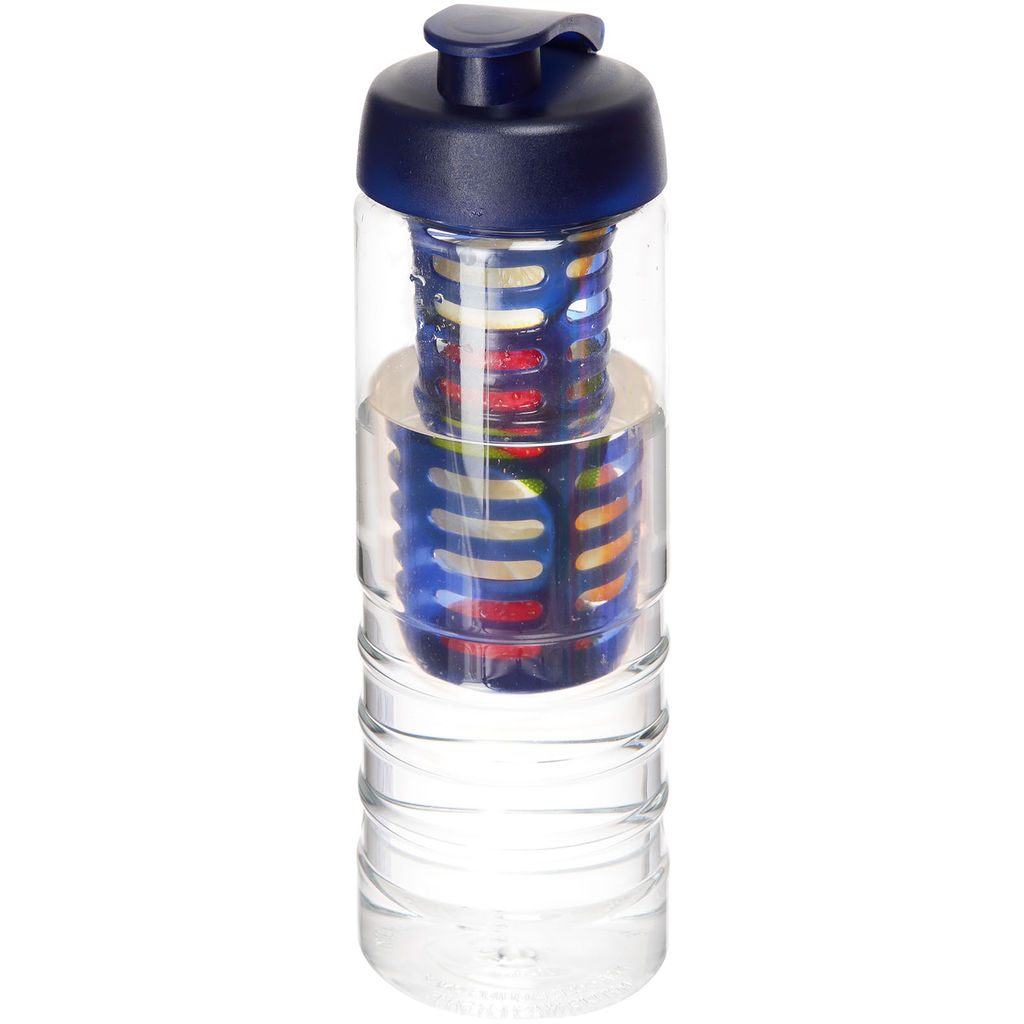 Бутылка H2O Treble , цвет прозрачный, cиний
