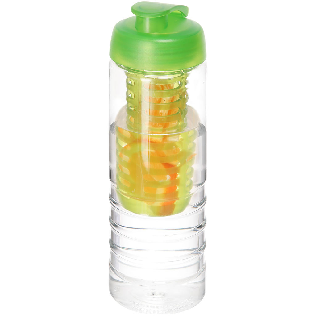 Бутылка H2O Treble , колір прозорий, лайм