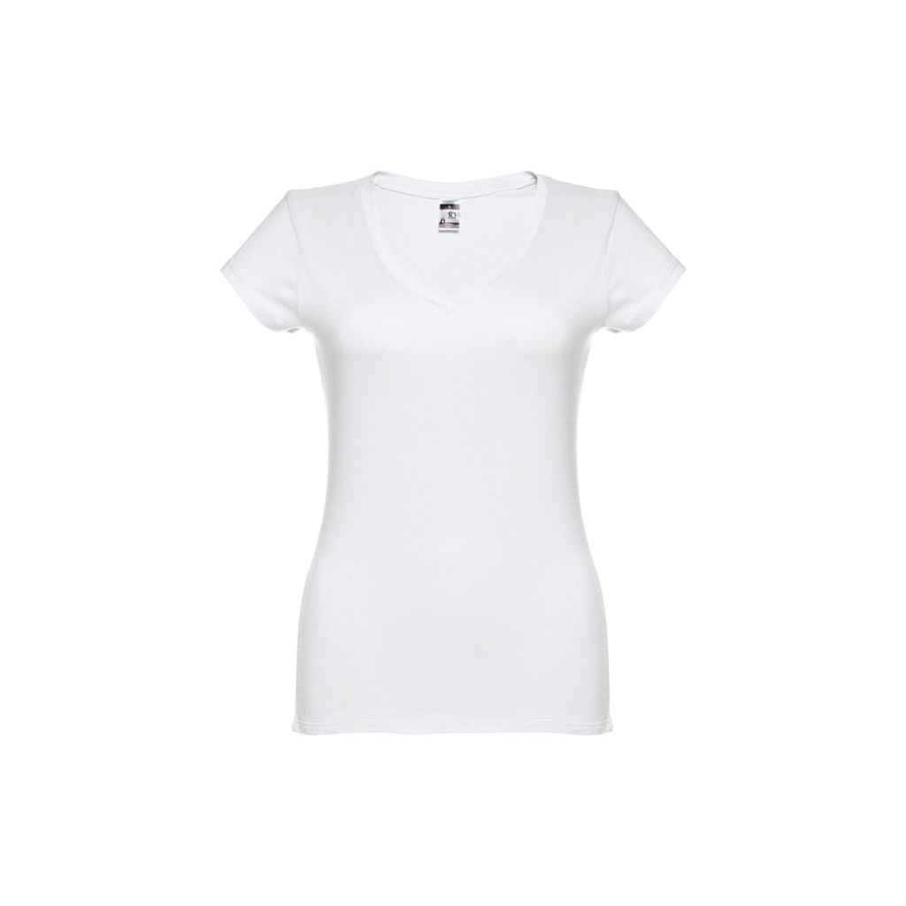 ATHENS WOMEN. Женская футболка, цвет белый  размер XL - 30117-106-XL- Фото №2