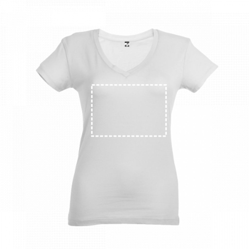 ATHENS WOMEN. Женская футболка, цвет белый  размер XL - 30117-106-XL- Фото №3