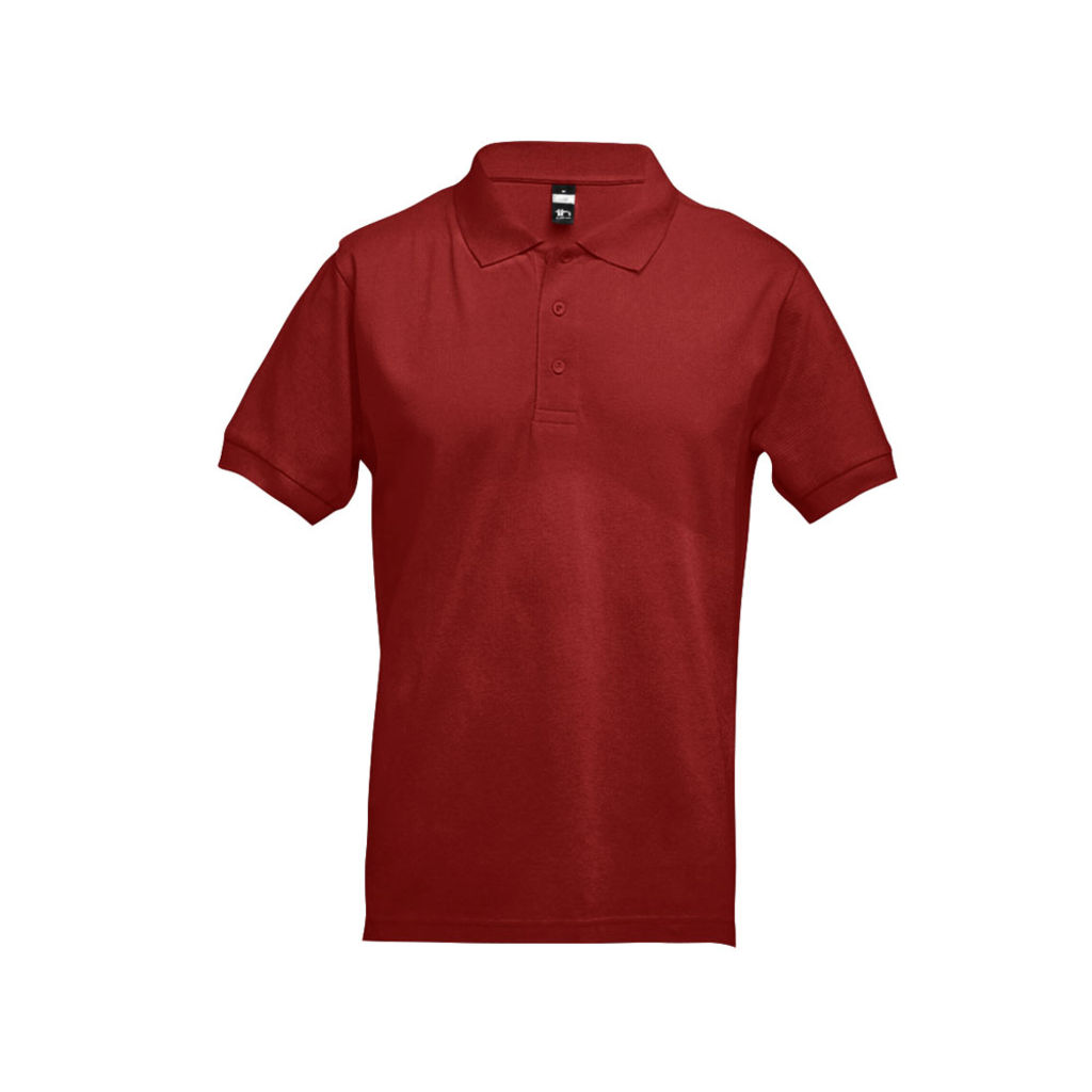 THC ADAM. Чоловіче поло, колір бордовий  розмір XL - 30131-115-XL- Фото №2