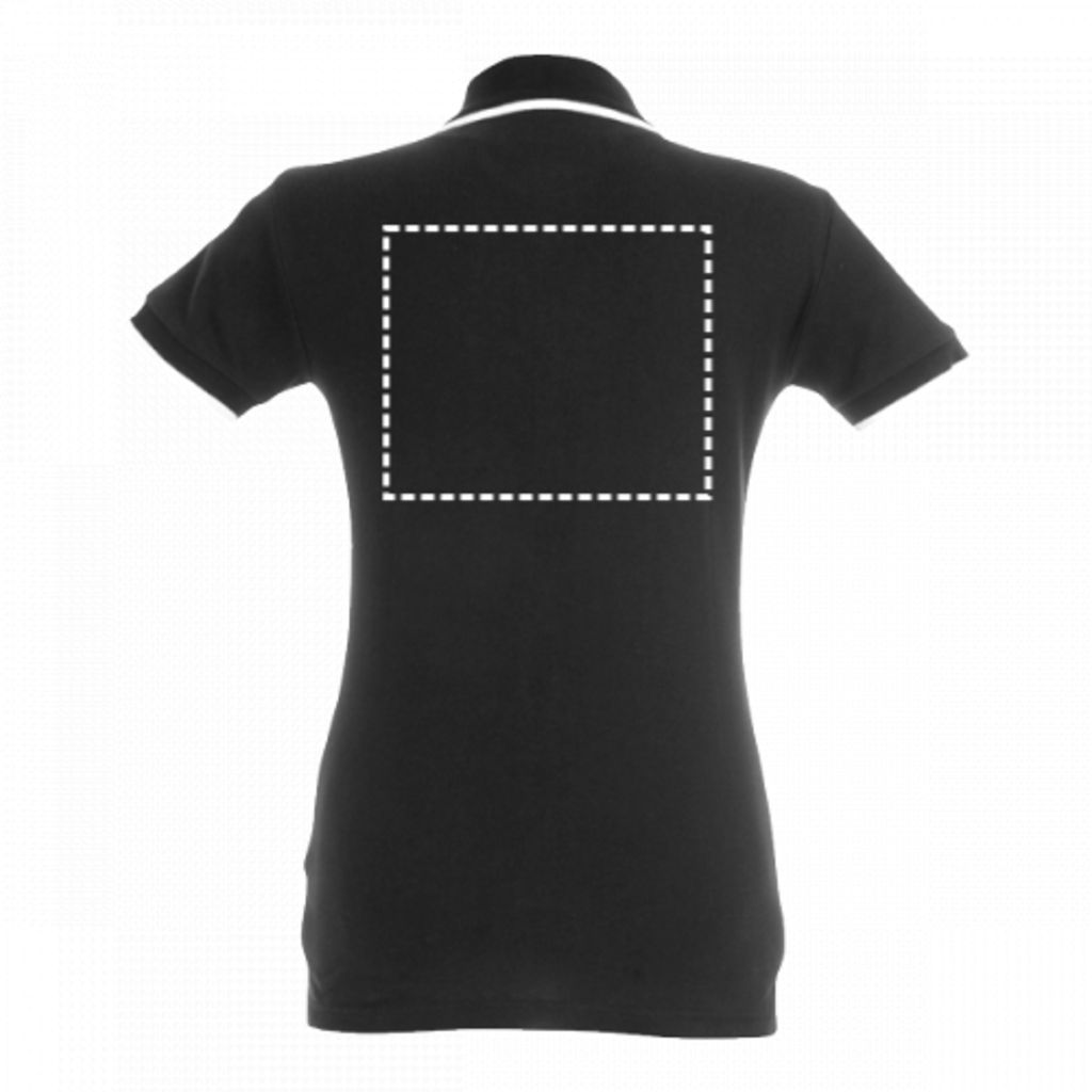 ROME WOMEN. Женское поло  slim fit, цвет черный  размер S - 30139-103-S- Фото №9