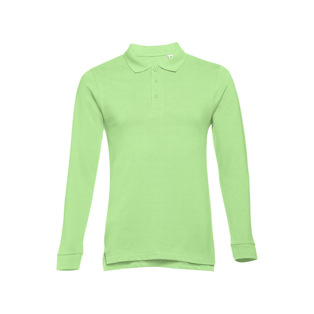 THC BERN. Men's long sleeve polo shirt, колір світло-зелений  розмір 3XL - 30143-119-3XL- Фото №2