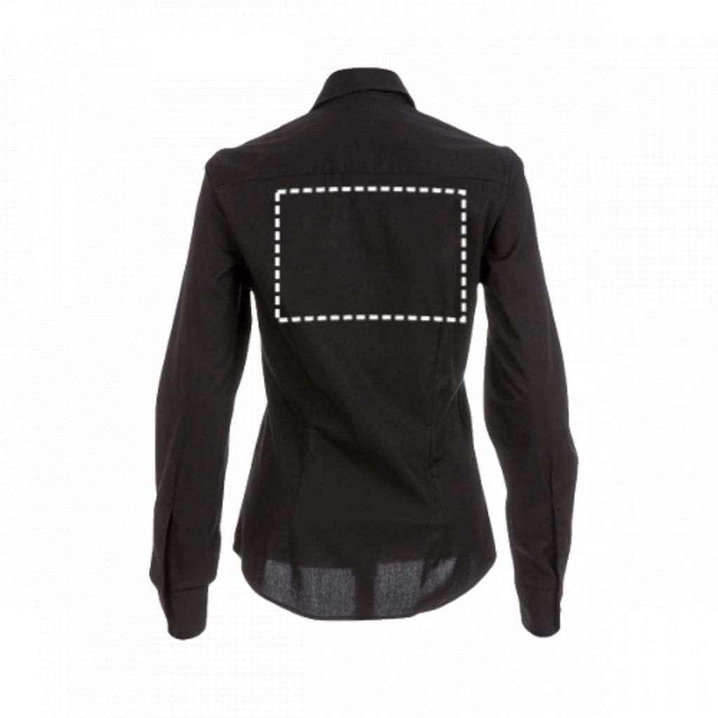 THC PARIS WOMEN. Жіноча сорочка popeline, колір чорний  розмір L - 30152-103-L- Фото №6