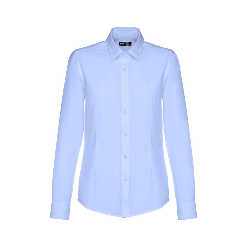 THC TOKYO WOMEN. Оксфордська сорочка для жінок, колір блакитний  розмір XL - 30154-124-XL- Фото №2