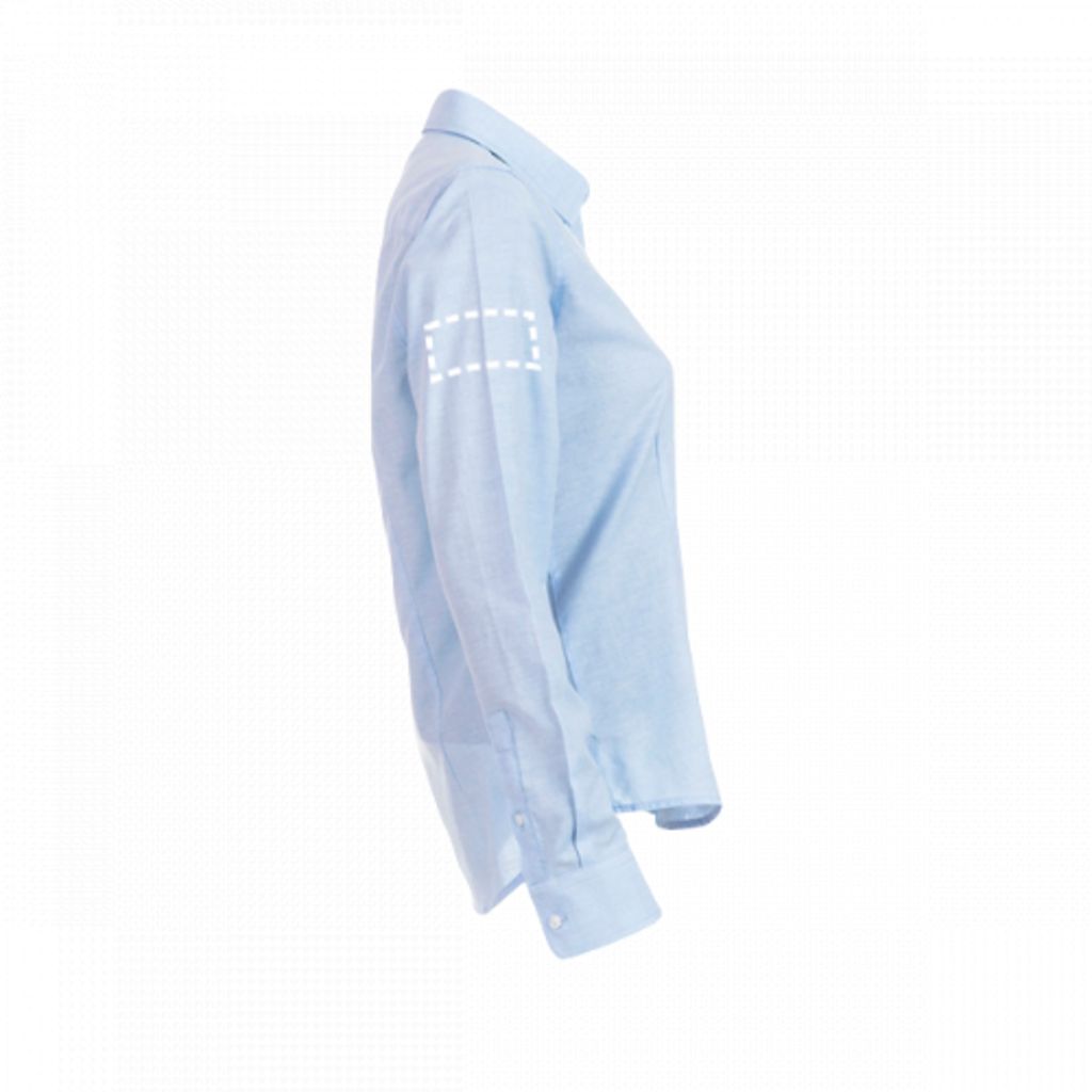 THC TOKYO WOMEN. Оксфордська сорочка для жінок, колір блакитний  розмір XL - 30154-124-XL- Фото №9