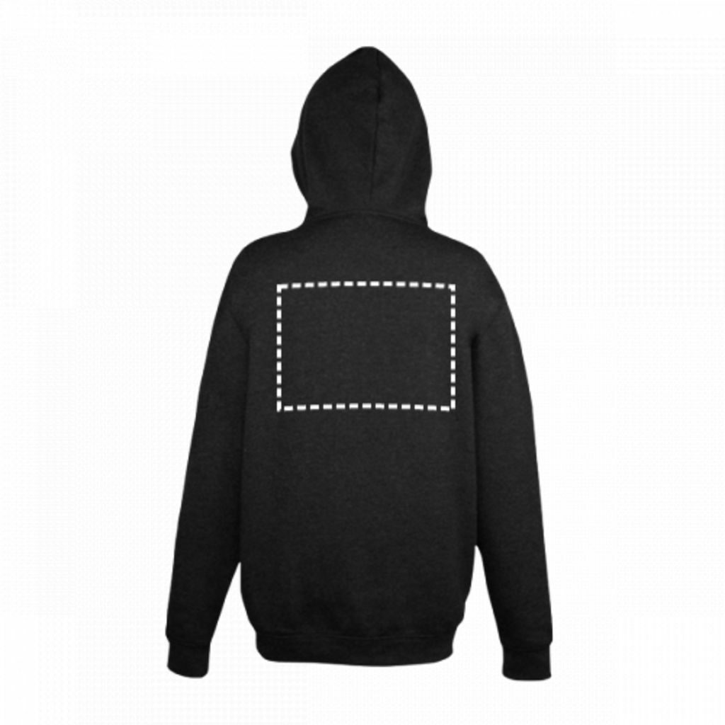 THC AMSTERDAM. Чоловіча кофта на блискавці та капюшоні чорний  розмір XL - 30161-103-XL- Фото №8