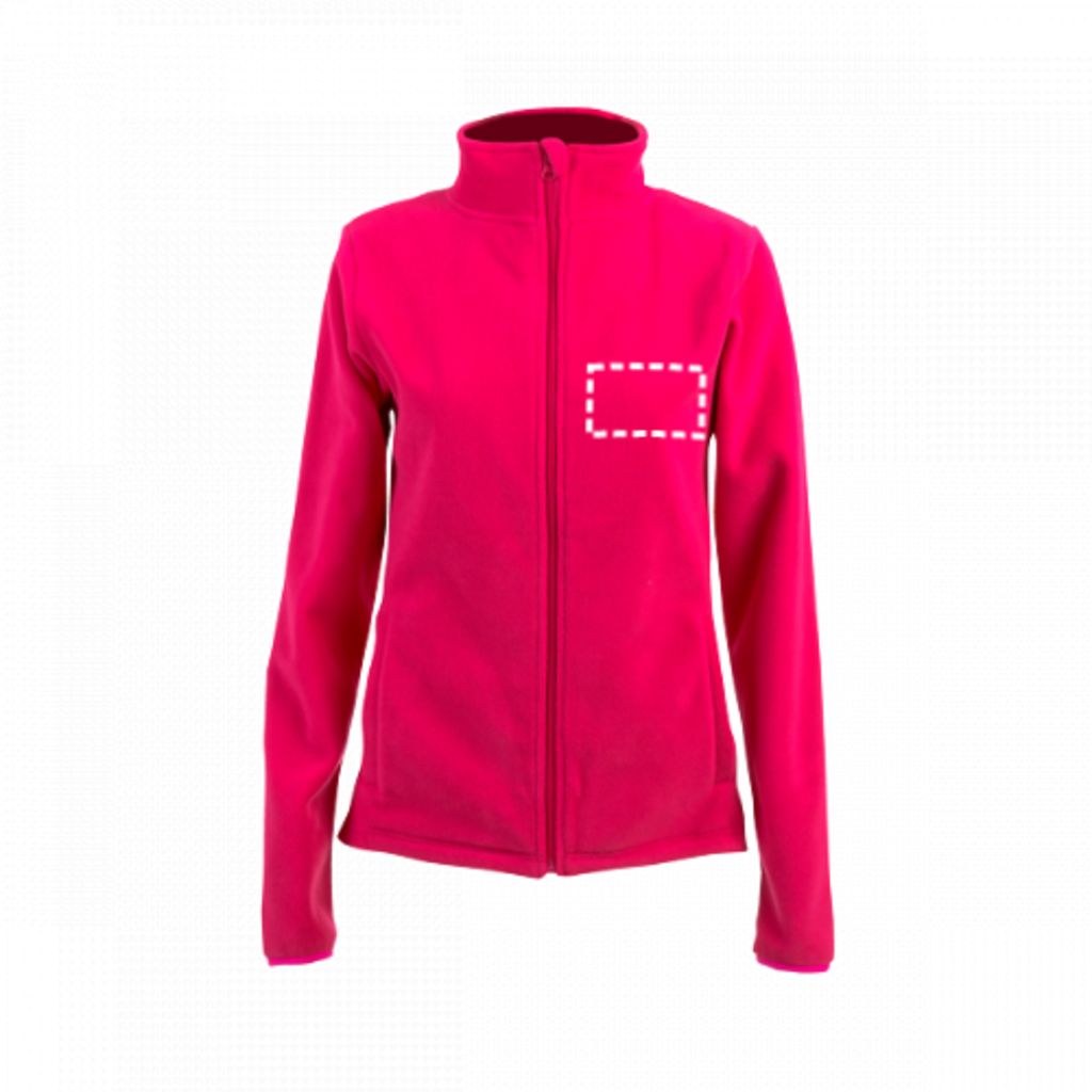 THC HELSINKI WOMEN. Жіноча флісова куртка з блискавкою, колір сірий  розмір XL - 30165-113-XL- Фото №3