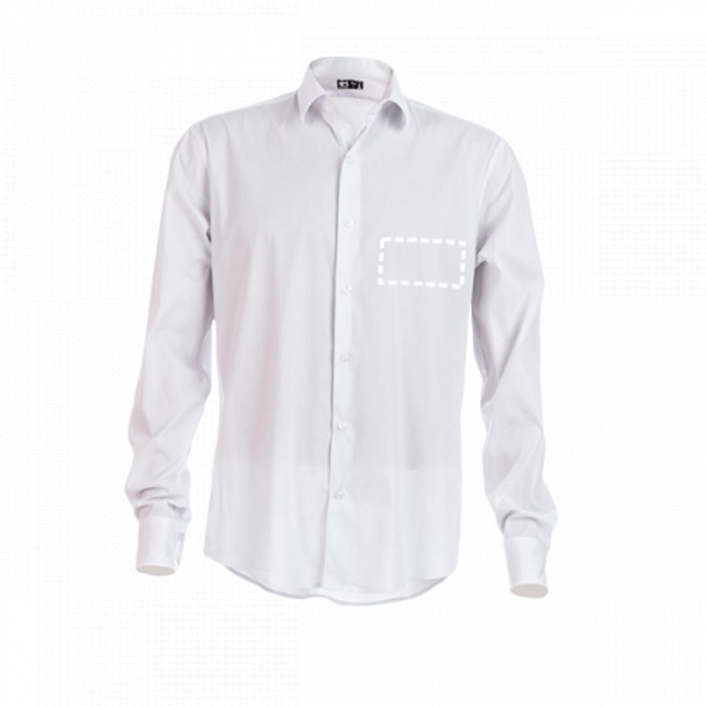 THC PARIS WH. Чоловіча сорочка popeline, колір білий  розмір XXL - 30194-106-XXL- Фото №4