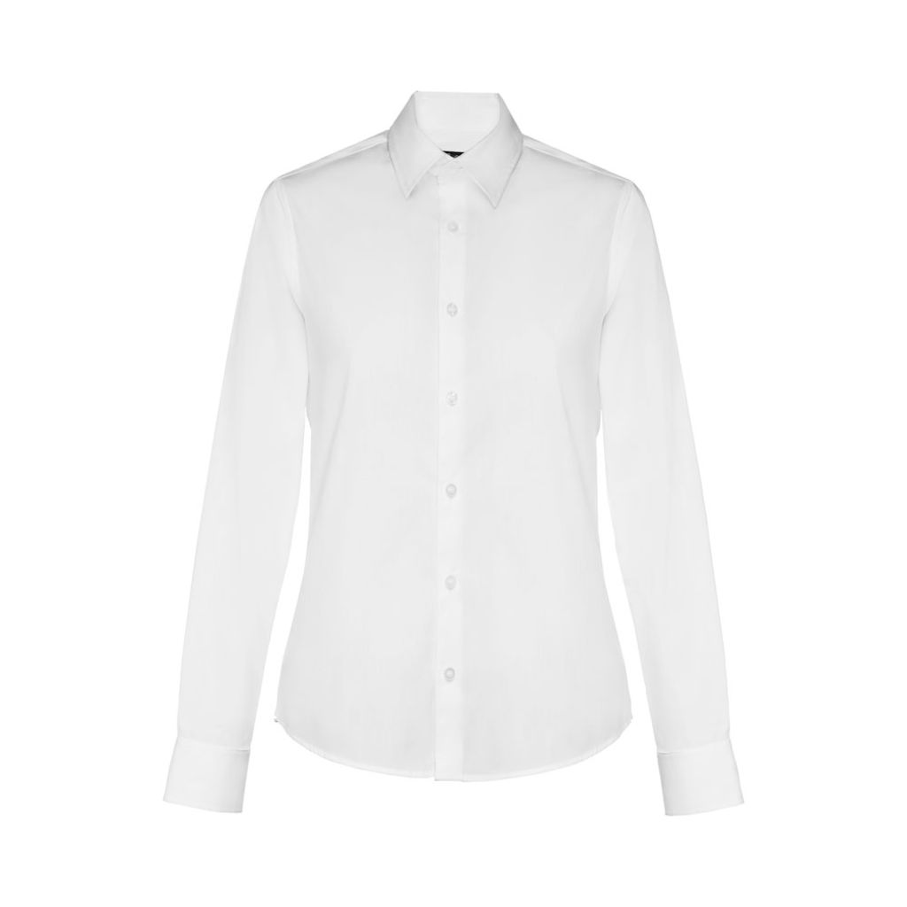 THC PARIS WOMEN WH. Жіноча сорочка popeline, колір білий  розмір L - 30195-106-L- Фото №2