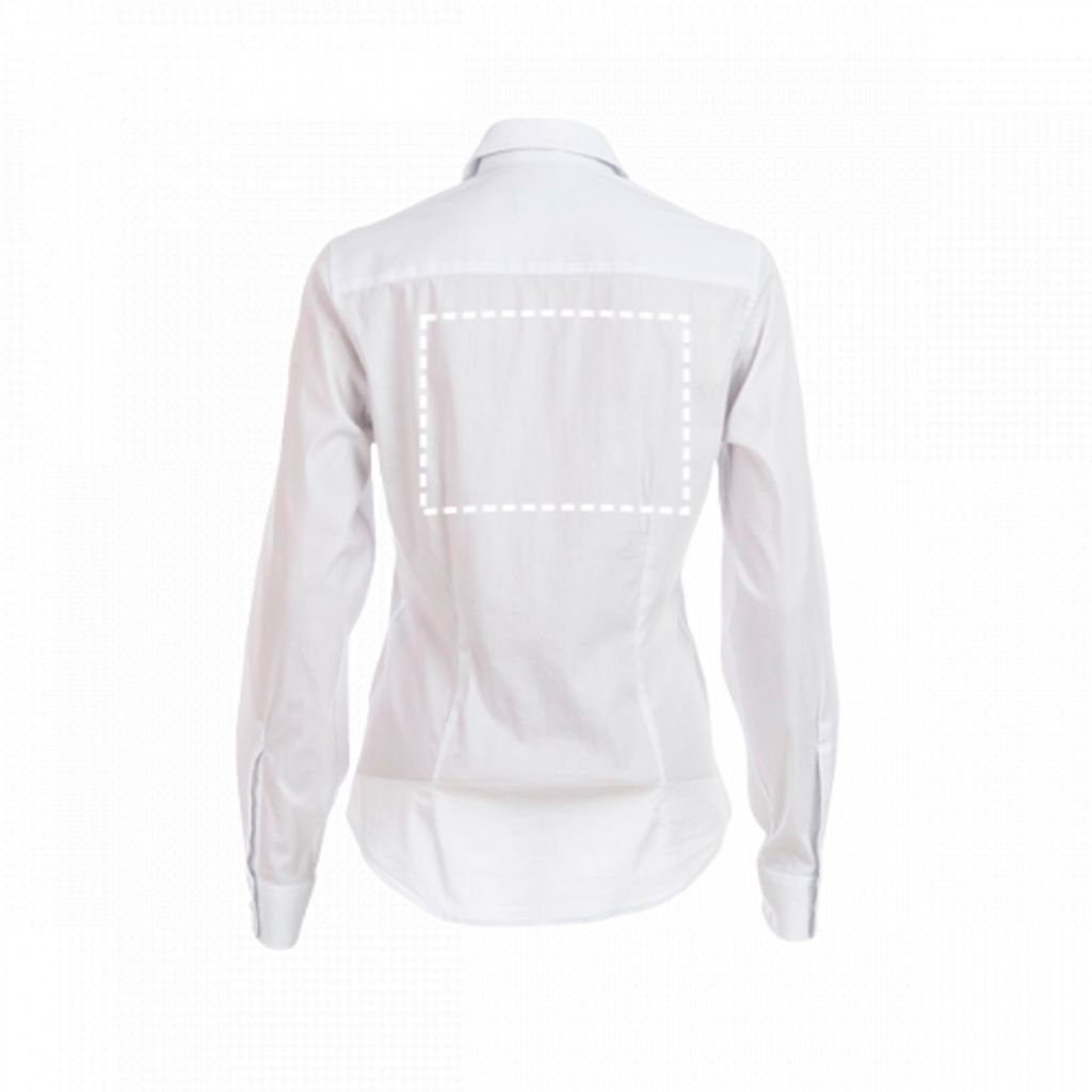 THC PARIS WOMEN WH. Жіноча сорочка popeline, колір білий  розмір L - 30195-106-L- Фото №7