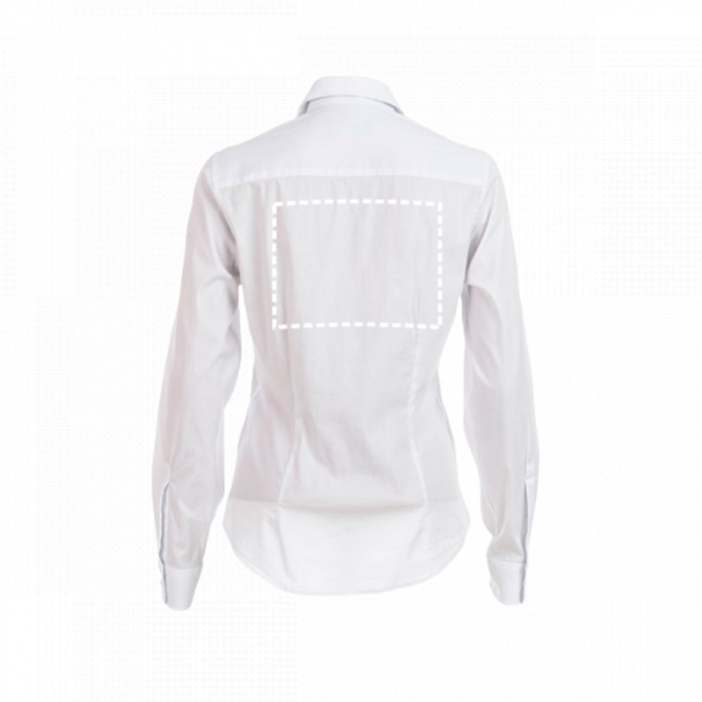 THC PARIS WOMEN WH. Жіноча сорочка popeline, колір білий  розмір L - 30195-106-L- Фото №8