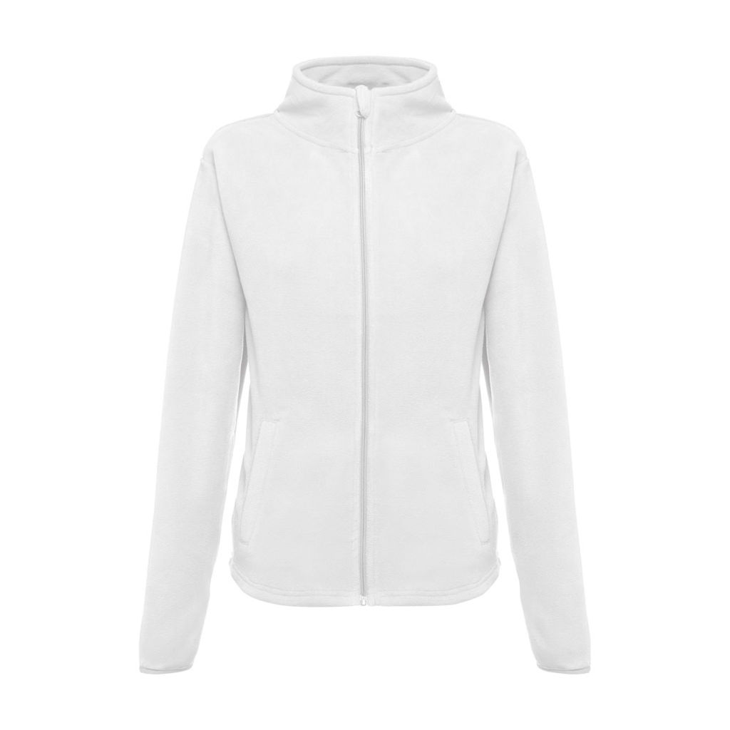 THC HELSINKI WOMEN WH. Жіноча флісова куртка з блискавкою, колір білий  розмір S - 30205-106-S- Фото №2