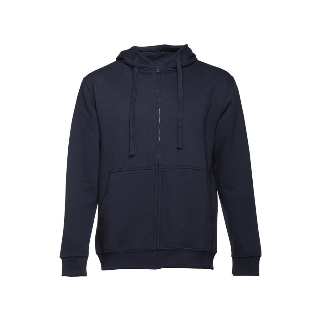 AMSTERDAM. Мужская толстовка с молнией и капюшоном, цвет синий  размер XL - 30161-134-XL- Фото №2