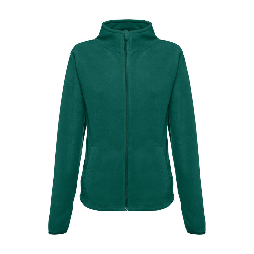 HELSINKI WOMEN. Жіноча флісова куртка з блискавкою, колір темно-зелений  розмір XL