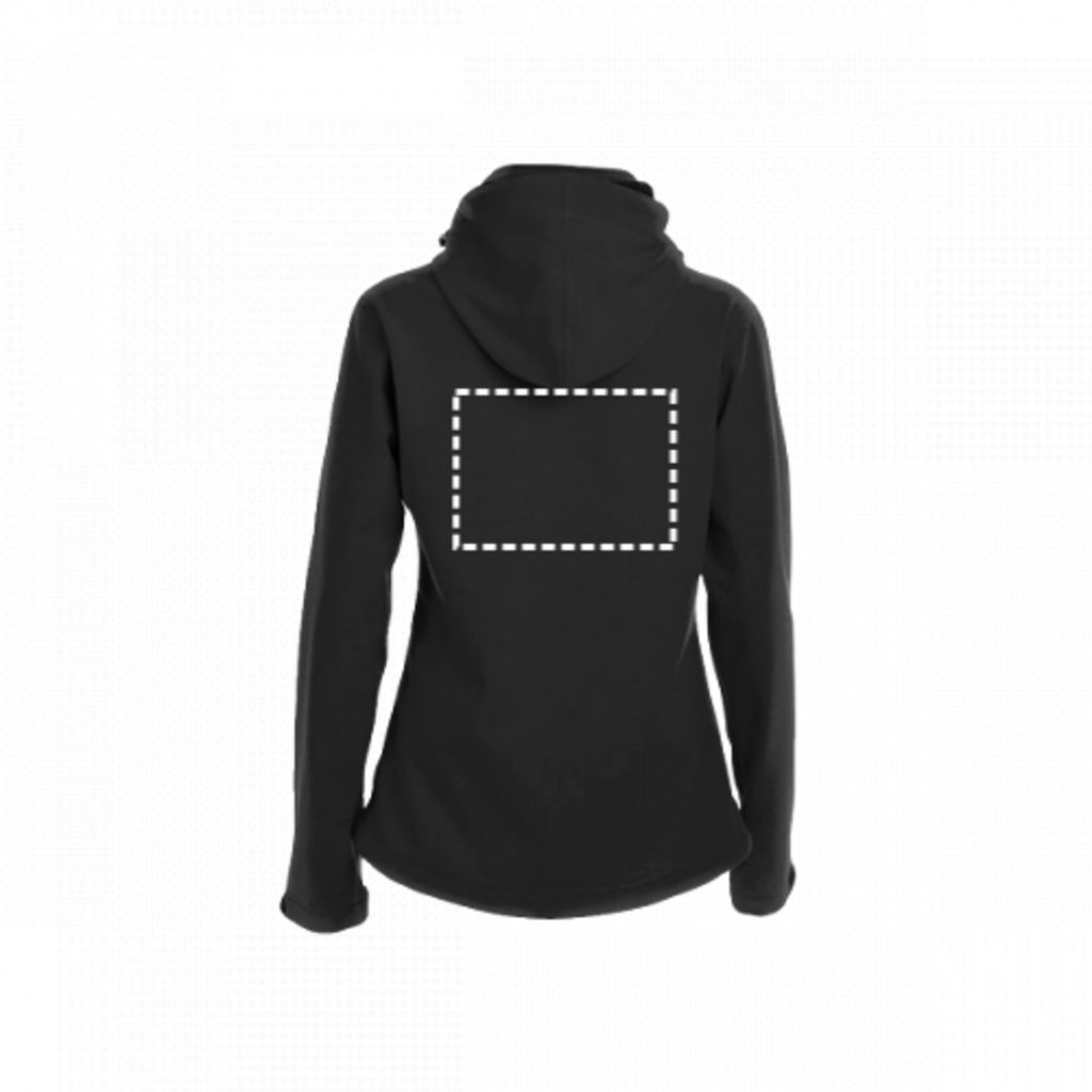 ZAGREB WOMEN. Жіночий SoftShell зі знімним капюшоном, колір темно-зелений  розмір XXL - 30181-129-XXL- Фото №4 ZAGREB WOMEN. Жіночий SoftShell зі знімним капюшоном, колір темно-зелений  розмір XXL - 30181-129-XXL- Фото №4