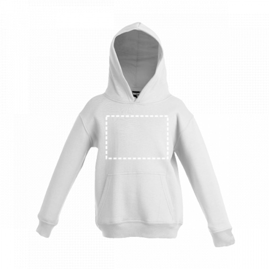 PHOENIX KIDS. Дестская толстовка унісекс з капюшоном, колір білий  розмір 8 - 30206-106-8- Фото №4