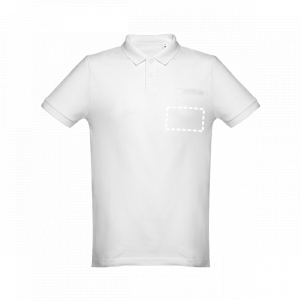 DHAKA. чоловіче поло, колір білий  розмір XXL - 30209-106-XXL- Фото №3