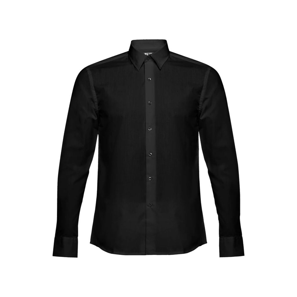 BATALHA. Мужская рубашка popeline, цвет черный  размер XL