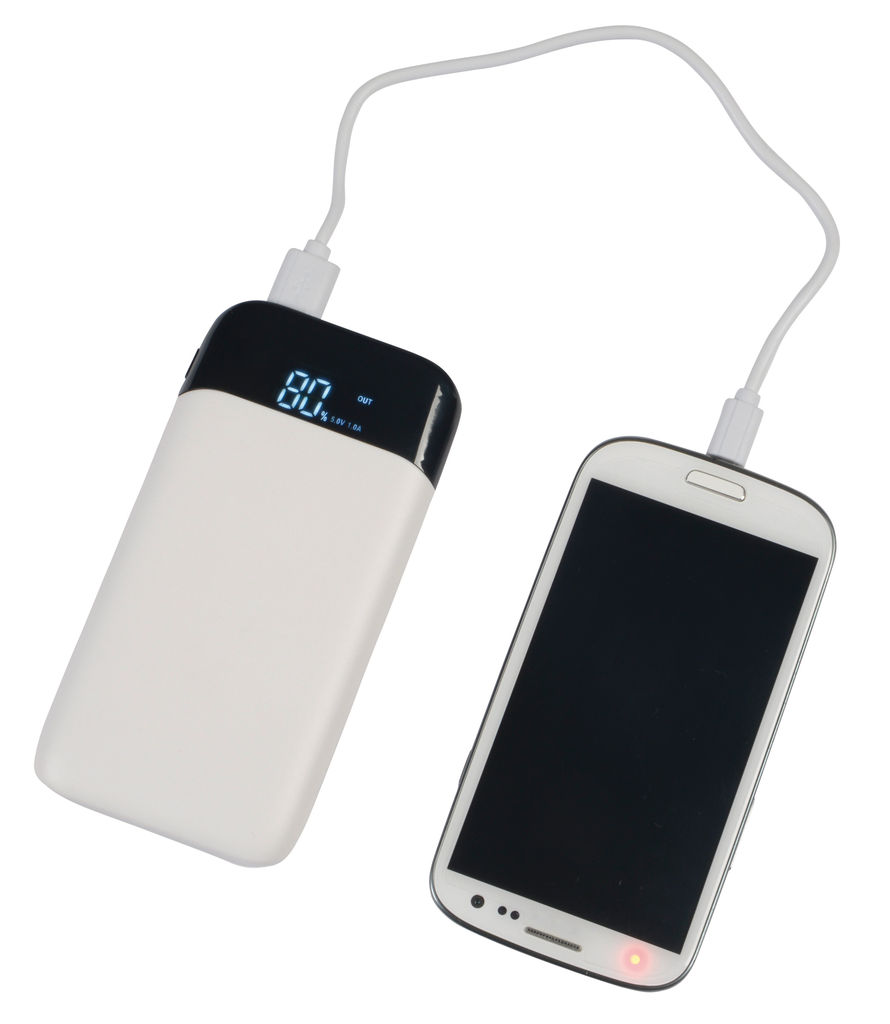Power bank BIG CAP, цвет белый - 58-8105019- Фото №2