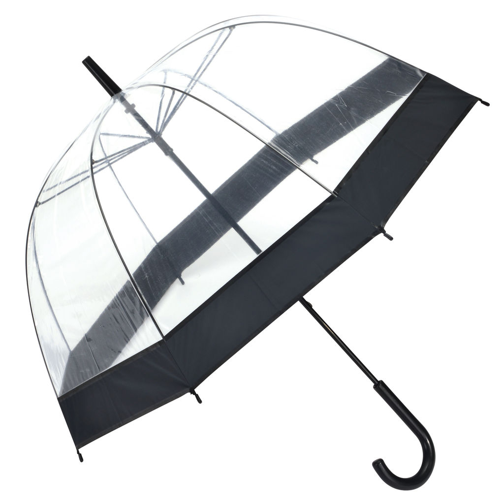 Зонт в форме купола HONEYMOON, цвет прозрачный, чёрный