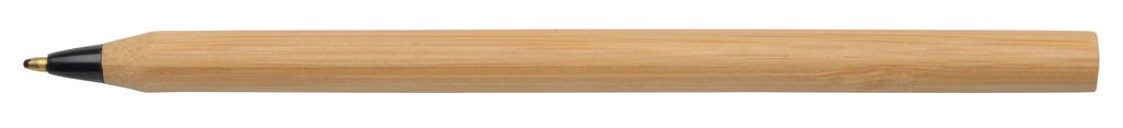 Ручка кулькова бамбукова ESSENTIAL, колір коричневий, чорний