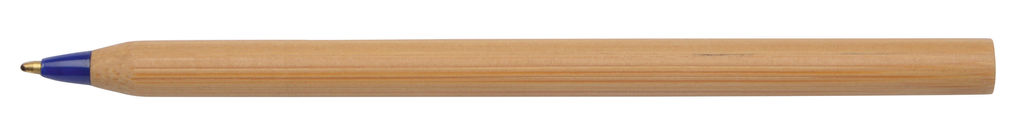 Ручка кулькова бамбукова ESSENTIAL, колір коричневий, синій