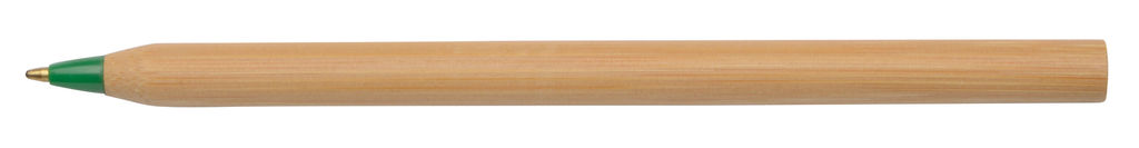 Ручка кулькова бамбукова ESSENTIAL, колір зелений, коричневий