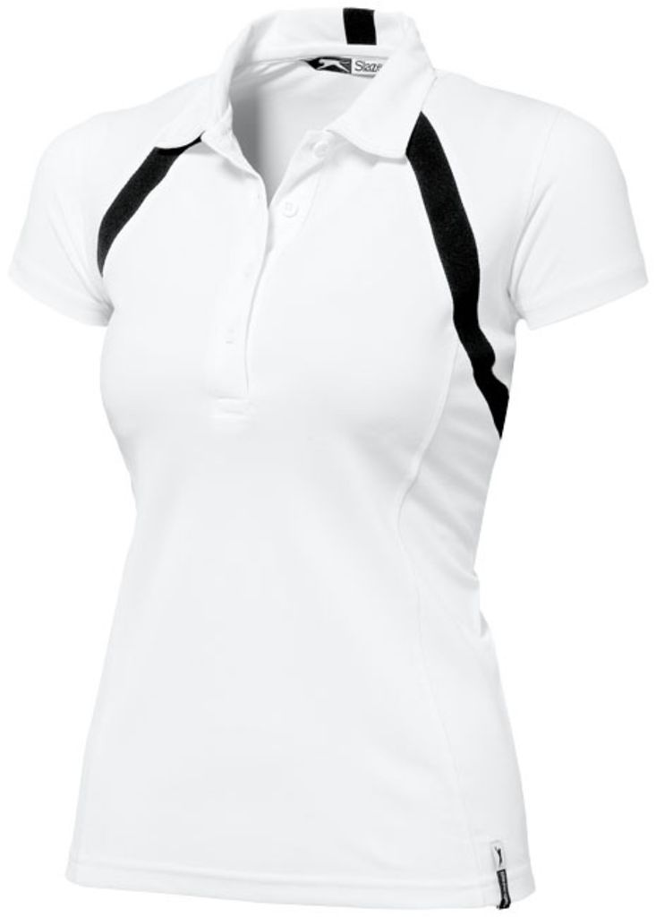 Жіноча сорочка поло Lob Cool fit, колір білий з чорним  розмір S - XXL