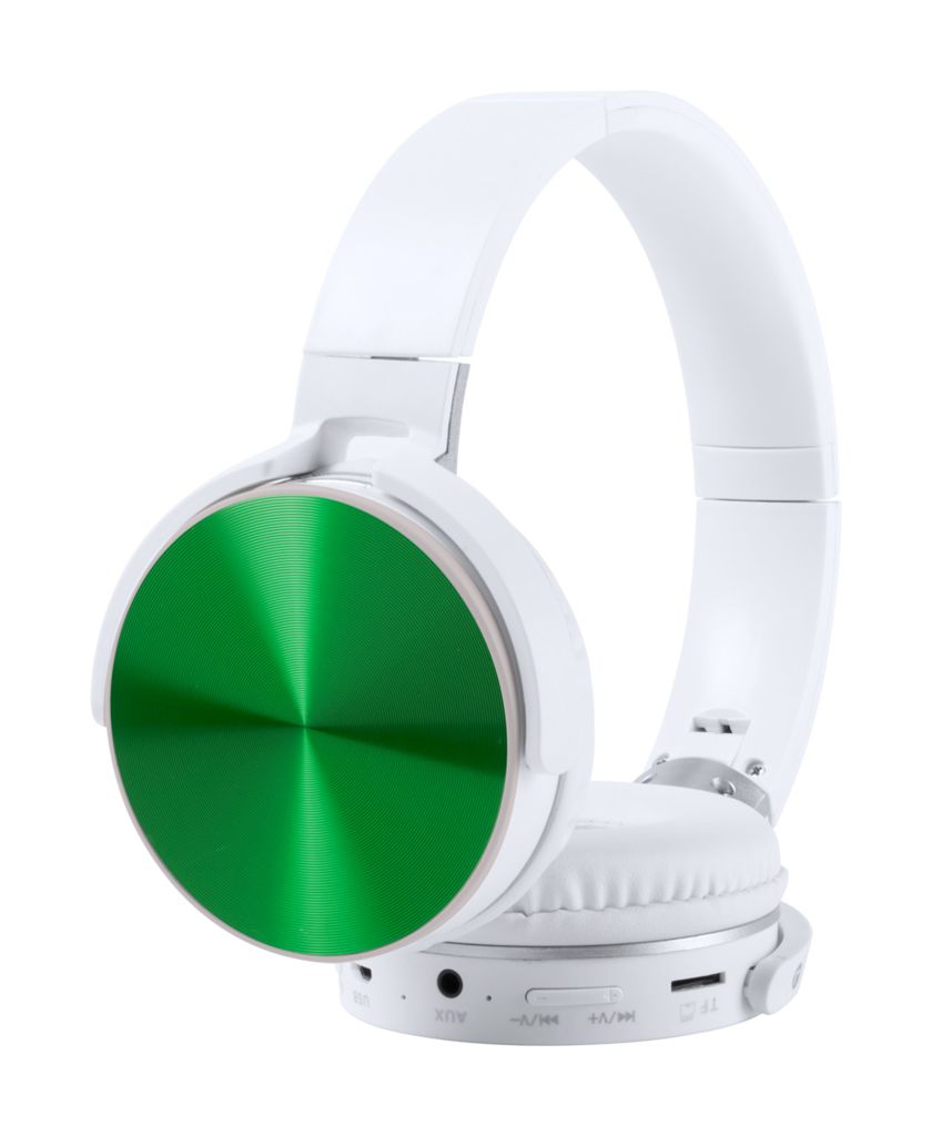 Навушники з Вluetooth Vildrey, колір зелений